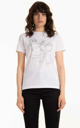 Bavlnené tričko s krátkym rukávom s grafickou potlačou