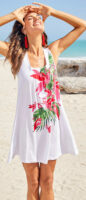 Tielkové letné šaty s kvetinovou potlačou