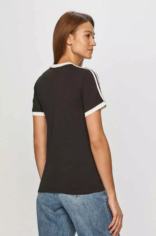Bavlnené tričko Adidas čierne