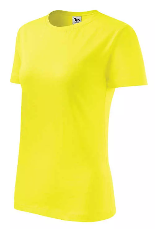 Jednofarebné dámske tričko pre plnoštíhle