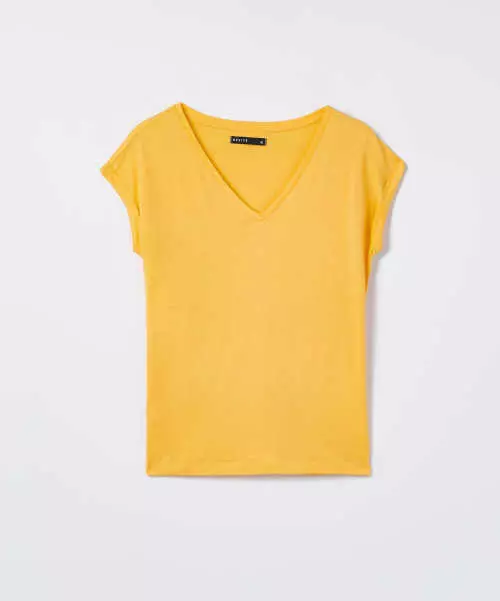 Štýlové jednofarebné dámske tričko