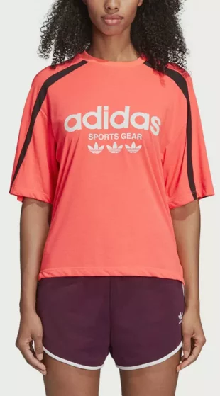 Ružové športové tričko adidasa Originals